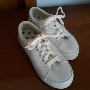 White leather 90's platform sneakers